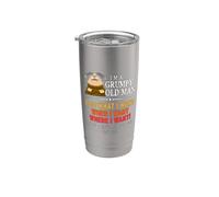 I'm A Grumpy Old Man I Do What I Want When I Want Funny Vaso térmico de acero inoxidable de doble pared