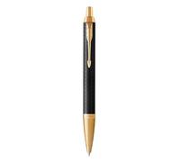 Parker Pens – Bolígrafo im – Punta mediana – Negro premium con adorno