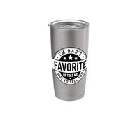 I'm Dad's Favorite He Told Me Not To Tell You Vaso térmico de acero inoxidable de doble pared