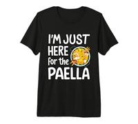 Im Here for Paella Plato de arroz español Foodie Humor Paella Pan Camiseta Premium