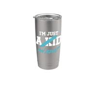 I'm Just An Adult I'm Not A Kid Funny Adulthood Humor Dicho Vaso térmico de acero inoxidable de doble pared