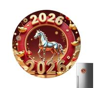 Imanes para , calcomanía acrílica 2D de caballo, imanes chinos para refrigerador con campana, para puerta, armario, pared, oficina, pizarra, cocina, sala de estar, , festival