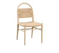 IMEITE Reunión Silla de Comedor Sencilla escandinava, sillón Ocio for Sala Estar, Silla Estudio Mimbre Retro China con Respaldo Silla de Dormitorio