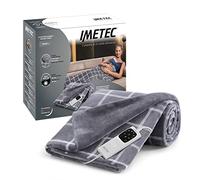Imetec Adapto Velvet Square, Manta eléctrica de 150 x 95 cm, tejido aterciopelado y sedoso, equipado con tecnología Adapto, dispositivo de seguridad, 6 temperaturas, se puede lavar en la lavadora