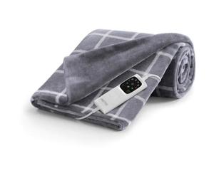 Imetec Manta Térmica IME1685539525171 150x110 cm 6 Temperaturas Tejido Terciopelo y Sherpa Touch Lavable a Máquina
