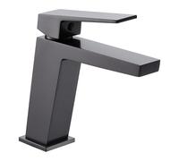 IMEX Products Grifo monomando para lavabo Art BDAR025-1BGM Latón acabado negro metalizado