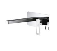 IMEX Grifo empotrado lavabo Suecia BDC032-4 – Latón cromado, moderno, sin click-clack – Plateado