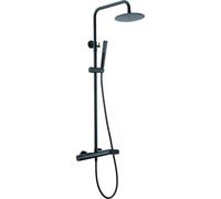 IMEX BDR031/NG Dinamarca Grifo Monomando Conjunto de Ducha Telescópico Negro Mate