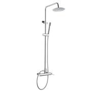 IMEX Columna de ducha empotrada Milos Stick BDYS045 – diseño moderno, acabado cromado, monomando