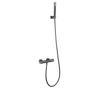 IMEX BTG053-5BGM GÉNOVA Kit Ducha Termostático Black Gun Metal