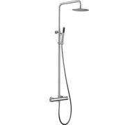 IMEX BTK017/AC MOSCU Grifo Termostático Conjunto de Ducha Telescópico Acero