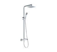IMEX - Columna de ducha Conjunto Monomando Baño Serie Fiyi Blanco Mate BDF016/BL
