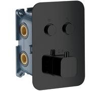 IMEX CTP02V/NG Empotrado Termostático 2 Vías Negro Mate