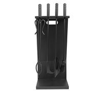 Imex El Zorro 12021-N - Pack de 4 piezas para chimenea plano, color negro