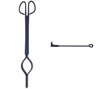 IMEX EL ZORRO 70340 Tenaza lumbre con arco (40 cm) + Atizador lumbre con Mango Normal (45 cm), 70501