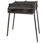 El Zorro Barbacoa cuadrada con soporte para paella 50 x 40 x 75 cm