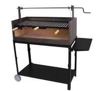 IMEX EL ZORRO Barbacoa con Ladrillo Refractario y Parrilla Esmaltada, 90 x 45 x 102 cm