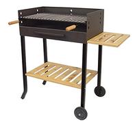 Imex El Zorro - Barbacoa con Ruedas y Parrilla Inox | 88x68x40 cm | Acero Inoxidable Resistente y Anticorrosión | Ideal para Jardín, Terraza y Barbacoas con Carbón o Leña