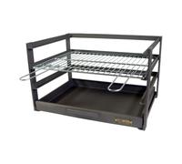 Imex El Zorro - Barbacoa Parrilla Cincada | 57x41x35 cm | Con Cajón Recogecenizas y Parrilla Resistente | Ideal para Barbacoas de Carbón y Leña