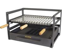 Imex El Zorro - Cajón Barbacoa con Parrilla Inoxidable | 71x41x35 cm | Diseño Robusto y Compacto para Parrilladas al Aire Libre