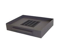 IMEX EL ZORRO - Cajón Barbacoa para Obra | 68x40x11 cm | Acero Resistente en Acabado Gris Forja | Ideal para Cocinar con Carbón o Leña en Jardín o Terraza