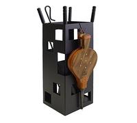 IMEX EL ZORRO Juego Chimenea Cuadrado 50x20x20 cms. (U. Negros+Fuelle)