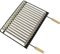 Imex El Zorro - Parrilla Barbacoa Acero Inoxidable | 62x41 cm | Resistente a la Corrosión y Fácil de Limpiar | Compatible con Barbacoas de Carbón, Leña y Gas