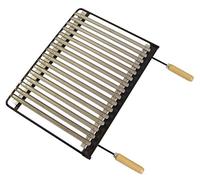Imex El Zorro - Parrilla Barbacoa Acero Inoxidable | 68x41 cm | Resistente a la Corrosión y Fácil de Limpiar | Compatible con Barbacoas de Carbón, Leña y Gas