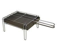 IMEX EL ZORRO - Parrilla Sobremesa Cincada | 26x21x12 cm | Compacta, Práctica y Portátil | Ideal para Camping, Picnic y Barbacoas al Aire Libre
