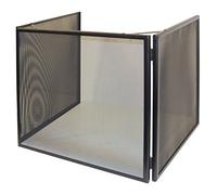 Imex El Zorro - Protector Estufa Pellet | 67x60x71 cm | Estructura Metálica de Tres Cuerpos Resistente al Calor | Ideal para Proteger Niños, Mascotas y Evitar Chispas