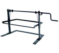 Imex El Zorro - Soporte Elevador Recto para Barbacoas | 78x42x43 cm | Hierro Forjado con Manivela Ajustable