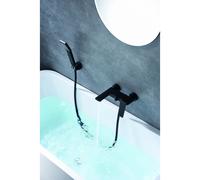 IMEX Grifo monomando empotrable Fiyi BDF016-4 para bañera/ducha negro mate