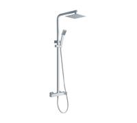 Imex Fiyi BDF016/BL columna de ducha moderna con rociador extraplano blanco mate