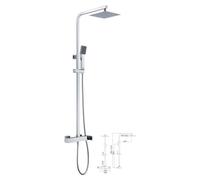 Imex Fiyi BDF016 columna extensible de ducha moderna con acabado cromado