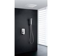 Imex Gales GTG008 conjunto para ducha moderno con rociador de techo y acabado cromado