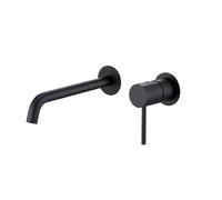 IMEX GLM039/NG MONZA Grifo Monomando Lavabo Empotrado Negro Mate
