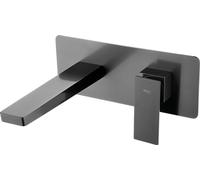 Grifo monomando empotrado para lavabo hecho de latón con acabado negro metalizado Pisa de Imex