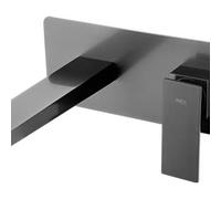 Grifo monomando empotrado para lavabo hecho de latón con acabado negro metalizado Pisa de Imex