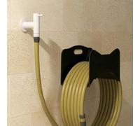 IMEX - Grifo de Jardín Universal Color Blanco Mate | Grifería Auxiliar de Jardín con Anclaje Rosca de 1/2" | Grifo de Exterior para Manguera con Conexión DN16 Incluida | Serie Arches