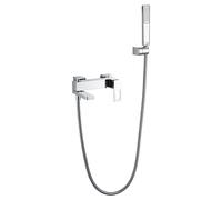 Grifo monomando de pared para bañera o ducha de diseño moderno con un acabado cromado Suecia de Imex