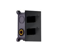 IMEX Products Grifo termostático de ducha GST33V/NG empotrado 3 vías negro mate