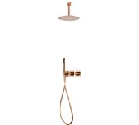 Conjunto ducha termostático empotrado Nepal oro Imex