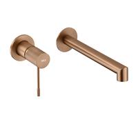 IMEX Grifo monomando empotrado Line GLD038/ORC latón oro rosa cepillado sin click-clack