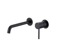 Imex Monza GLM039/NG grifo de lavabo monomando empotrado latón negro mate sin caja de registro