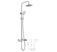 Imex Nassau BDU014 columna de ducha moderna extensible acabado cromado