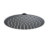 Imex RDN003/NG rociador para ducha diseño extraplano moderno acabado negro mate diámetro 30 cm