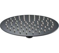 IMEX - Rociador Ducha Efecto Lluvia Ø30cm Negro Mate | Rociador Redondo Extraplano y Antical para Columna de Ducha | Fabricado de Acero Inoxidable S.304 | Recambio Original IMEX