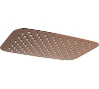 IMEX - Rociador Ducha Efecto Lluvia 40x25cm Oro Rosa Cepillado | Rociador Rectangular Extraplano y Antical para Columna de Ducha | Fabricado de Acero Inoxidable S.304 | Recambio Original IMEX