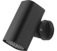 IMEX - Rociador Ducha Efecto Lluvia Basculante 8º a 48º Negro Mate | Rociador Cuadrado Tipo Foco Antical con Conexión 1/2" | Fabricado de Acero Inoxidable S.304 | Recambio Original IMEX