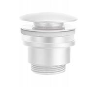 Imex VCC007 Válvula de desagüe para lavabos y bidés de latón blanco mate